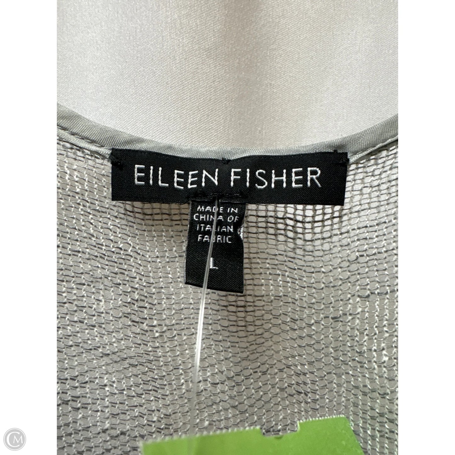 Swimwear Cover-up By Eileen Fisher In Grey, Size: L