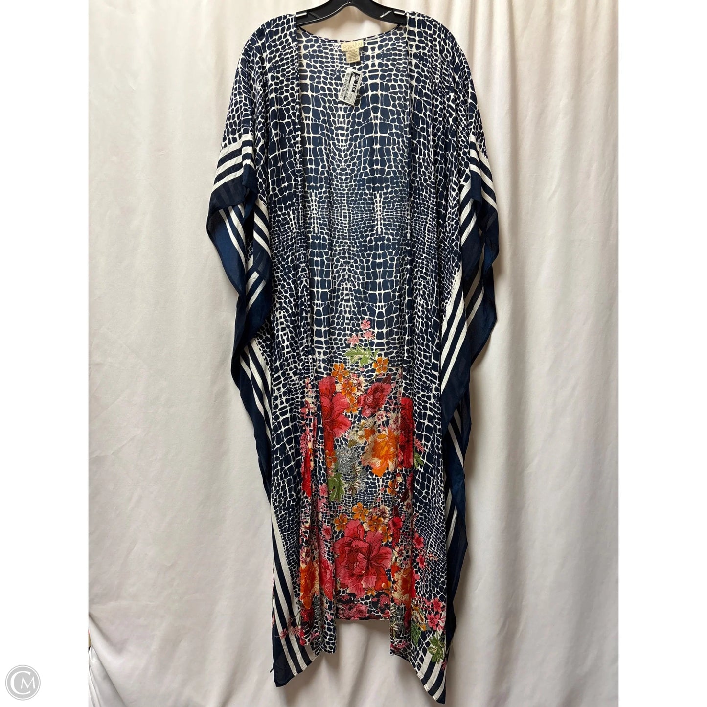 Swimwear Cover-up By Clothes Mentor In Blue, Size: Osfm