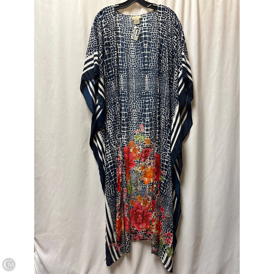 Swimwear Cover-up By Clothes Mentor In Blue, Size: Osfm