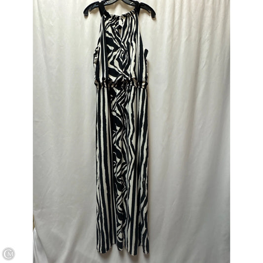 Dress Casual Maxi By Chicos In Black & White, Size: L