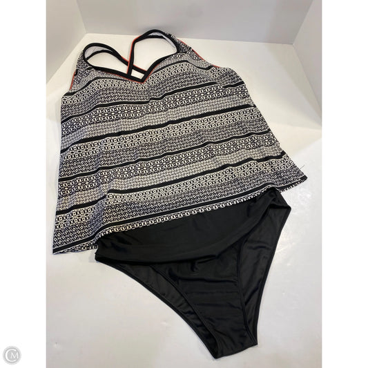 Swimsuit 2pc By Clothes Mentor In Black, Size: 1x