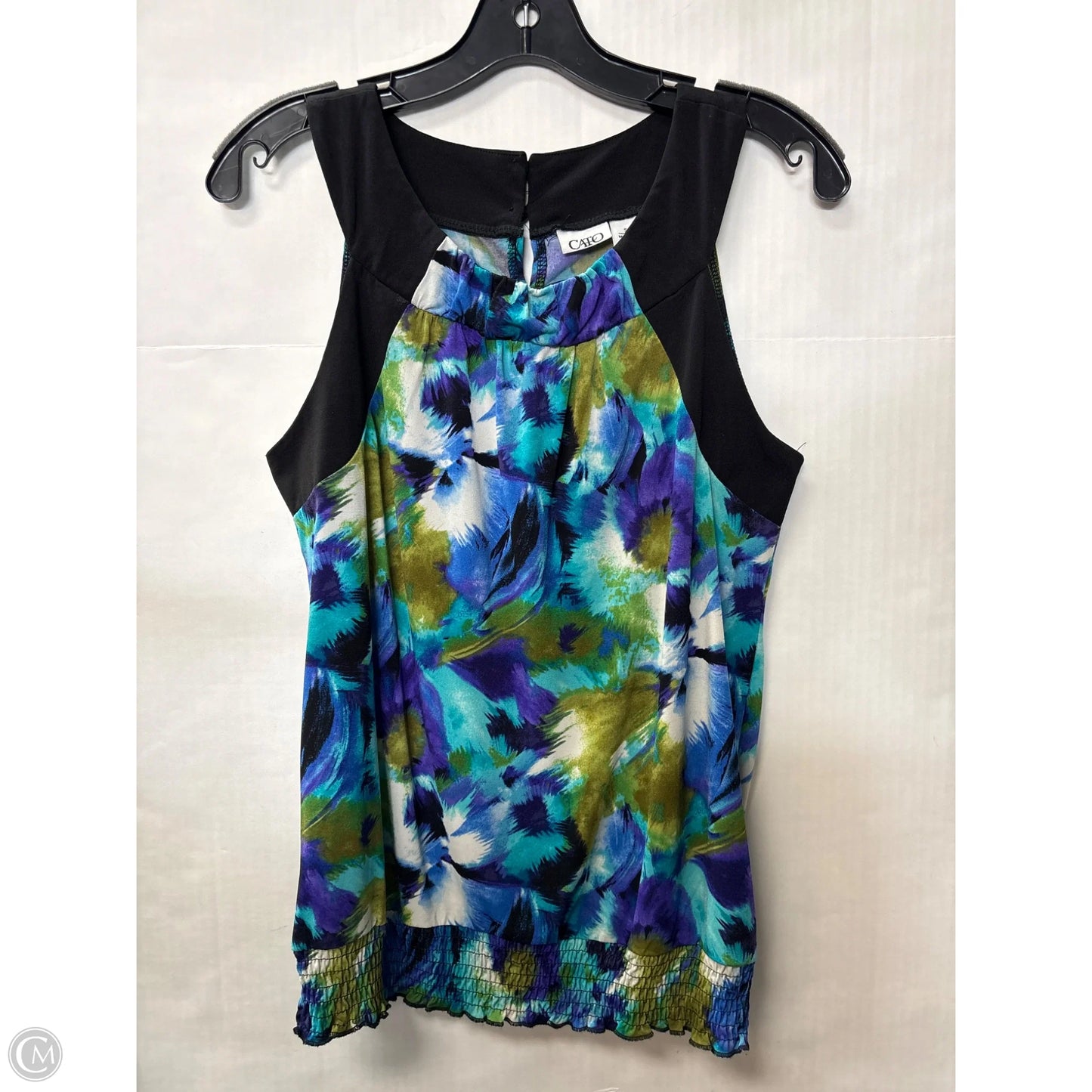 Top Sleeveless By Cato In Blue, Size: S