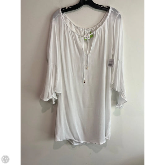Swimwear Cover-up By Clothes Mentor In White, Size: M