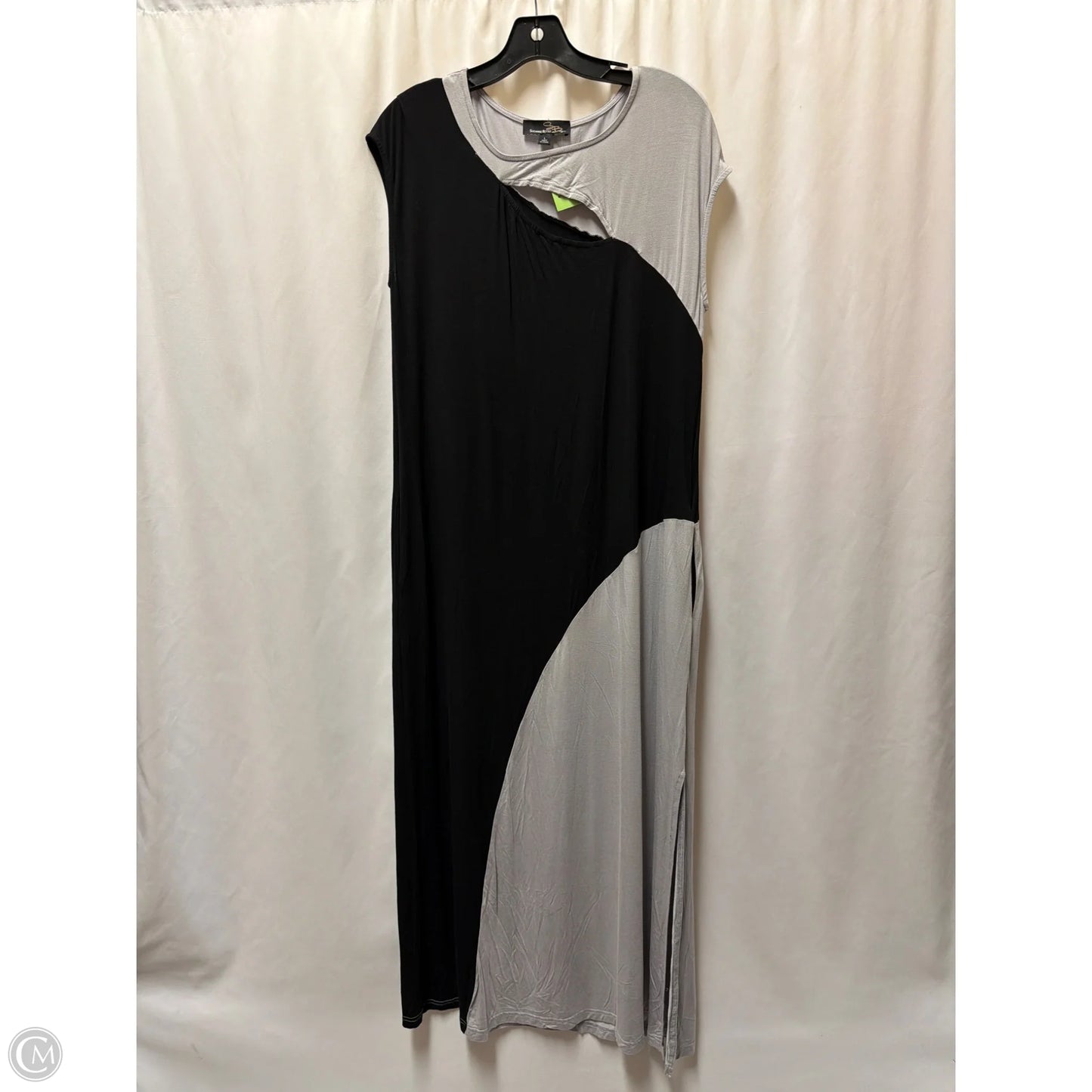 Dress Casual Maxi By Suzanne Betro In Grey, Size: L
