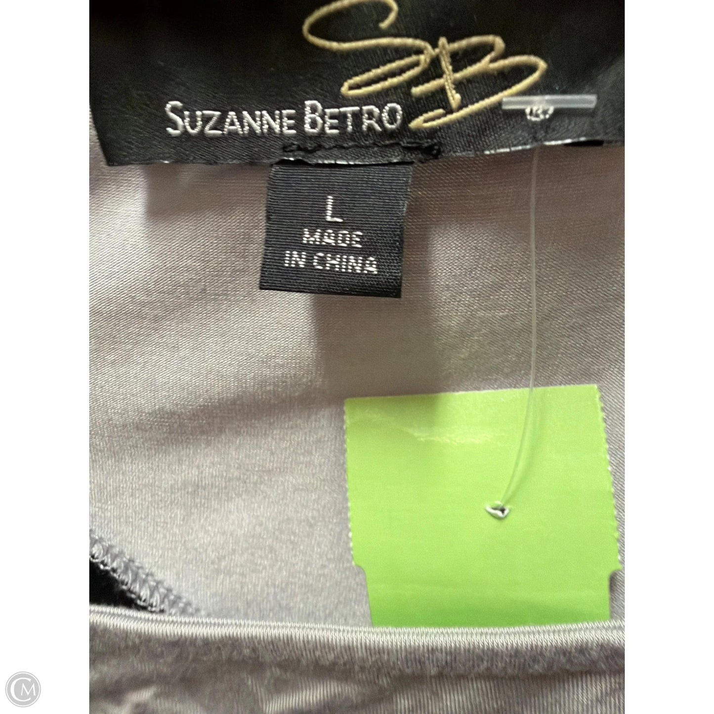 Dress Casual Maxi By Suzanne Betro In Grey, Size: L