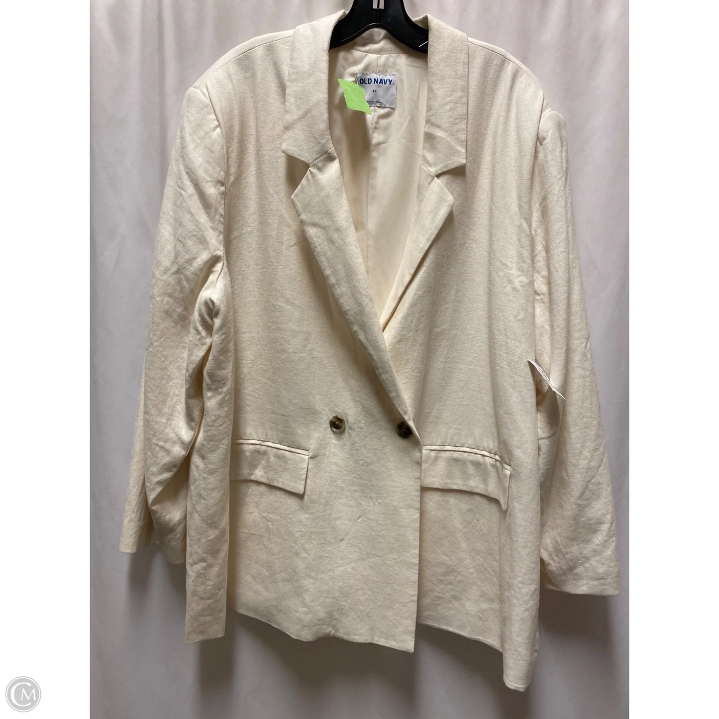 Blazer By Old Navy In Cream, Size: 2x