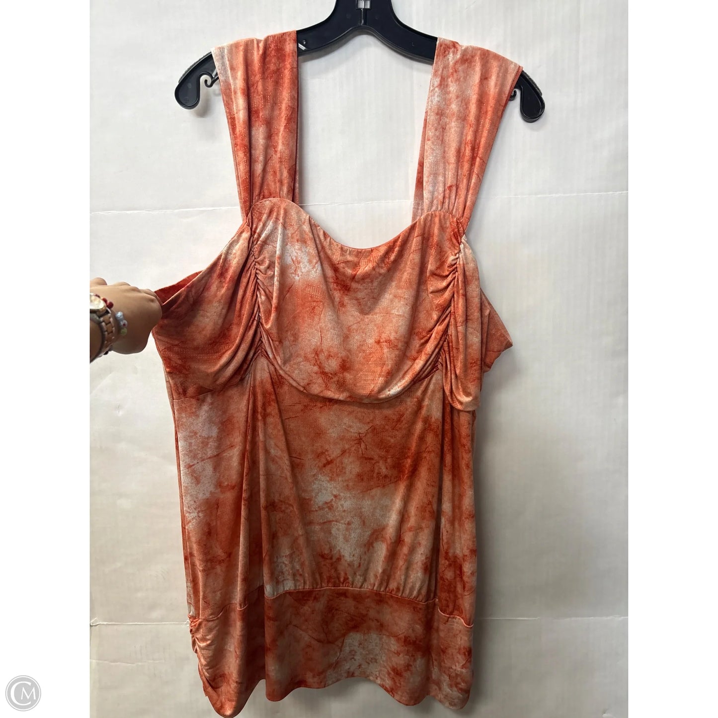 Top Sleeveless By Maurices In Orange, Size: 2x