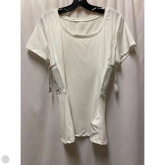 Top Short Sleeve By Clothes Mentor In White, Size: L