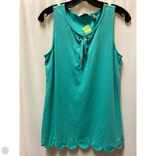 Top Sleeveless By Isaac Mizrahi Live Qvc In Teal, Size: S