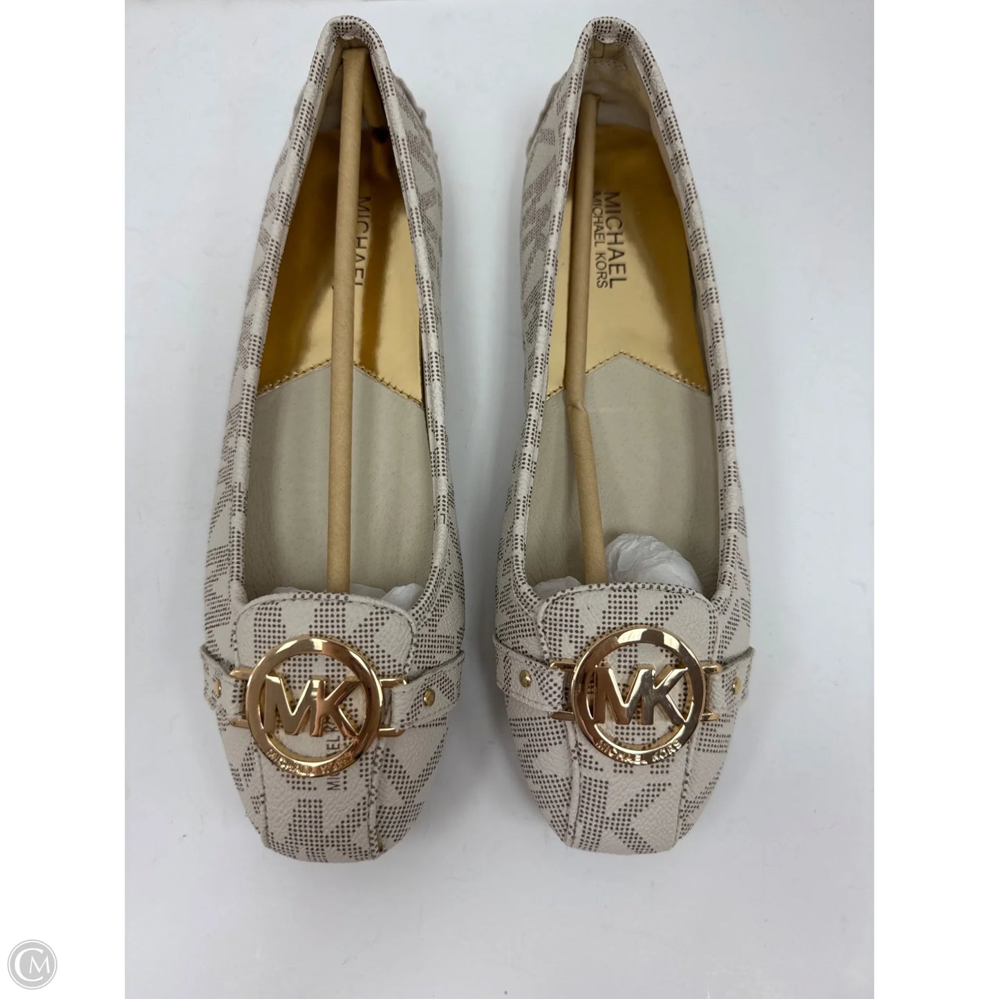 Shoes Designer By Michael Kors In Cream, Size: 9.5