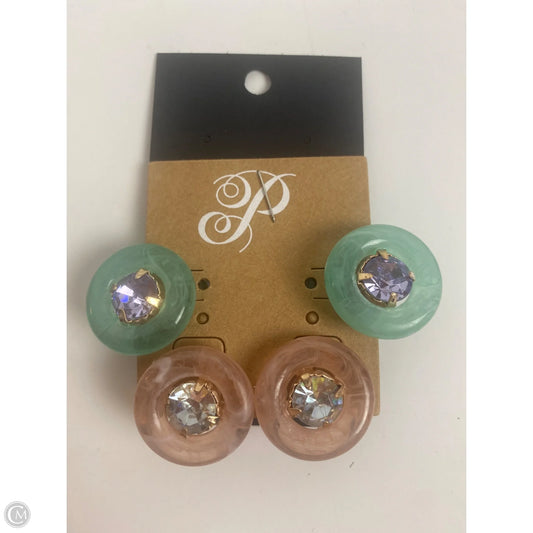 Earrings Stud By Plunder, Size: 02 Piece Set