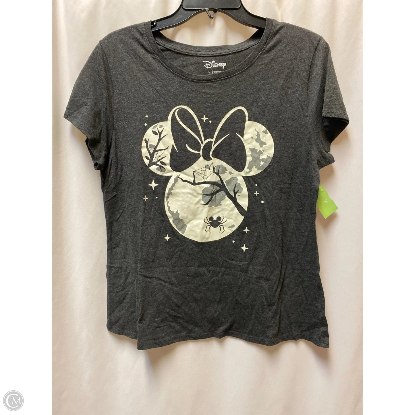Top Short Sleeve By Disney Store In Grey, Size: L