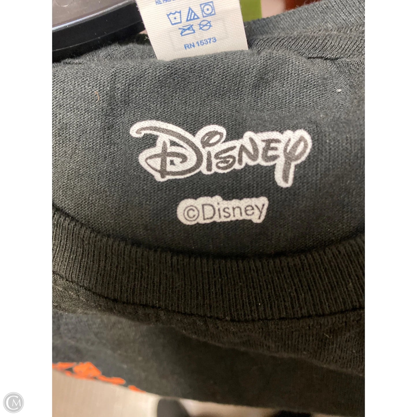 Top Short Sleeve By Disney Store In Black, Size: L