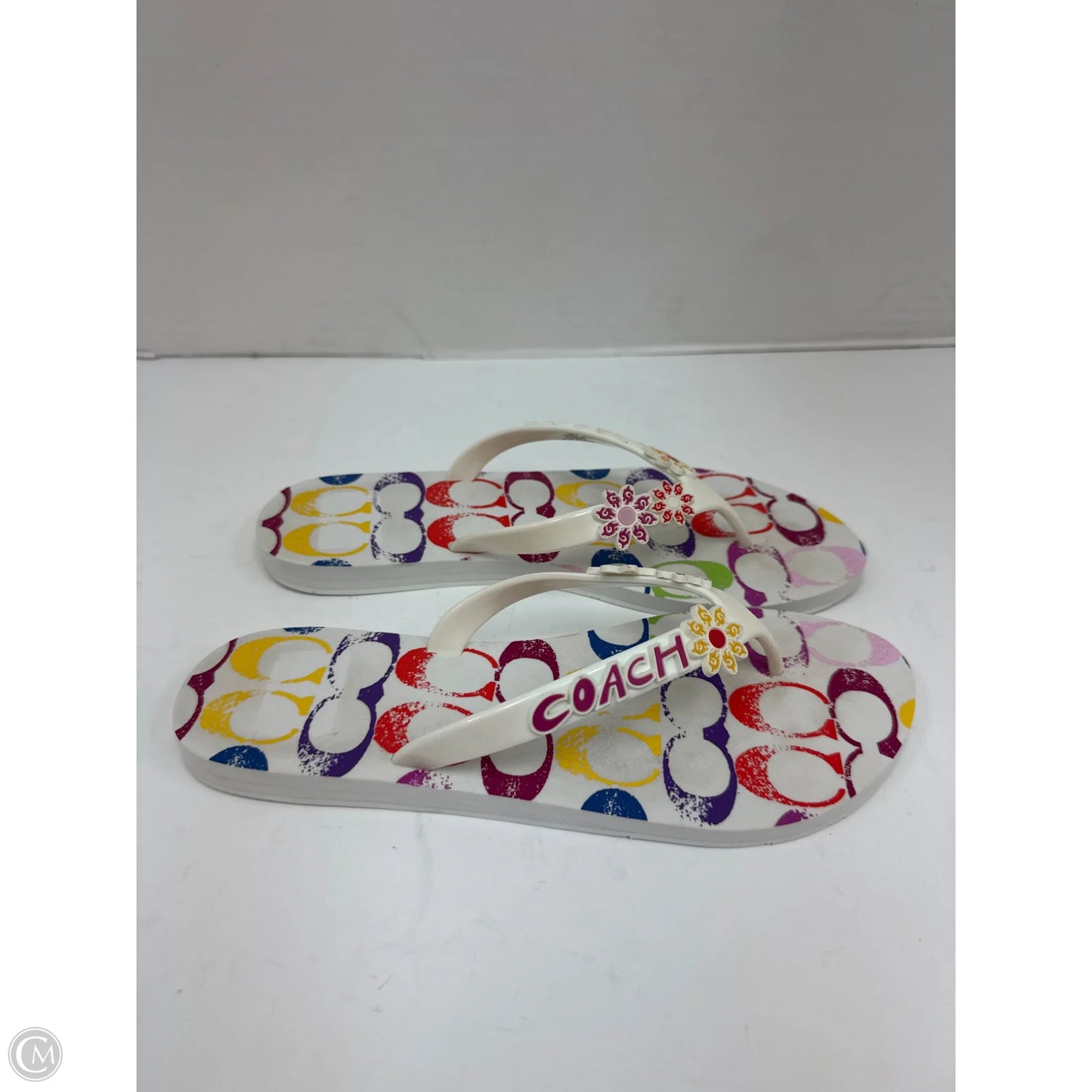 Sandals Designer By Coach In Multi-colored, Size: 8