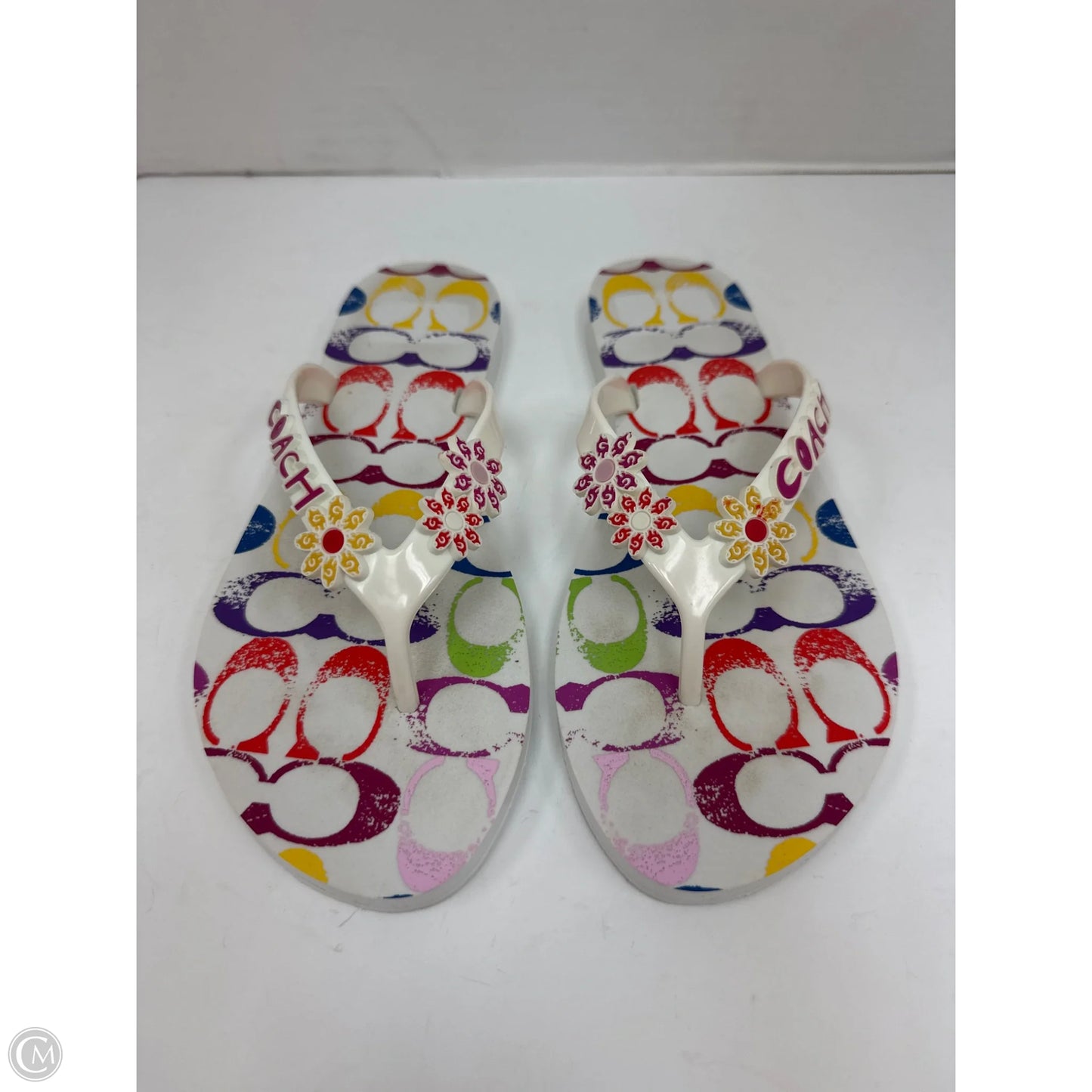 Sandals Designer By Coach In Multi-colored, Size: 8