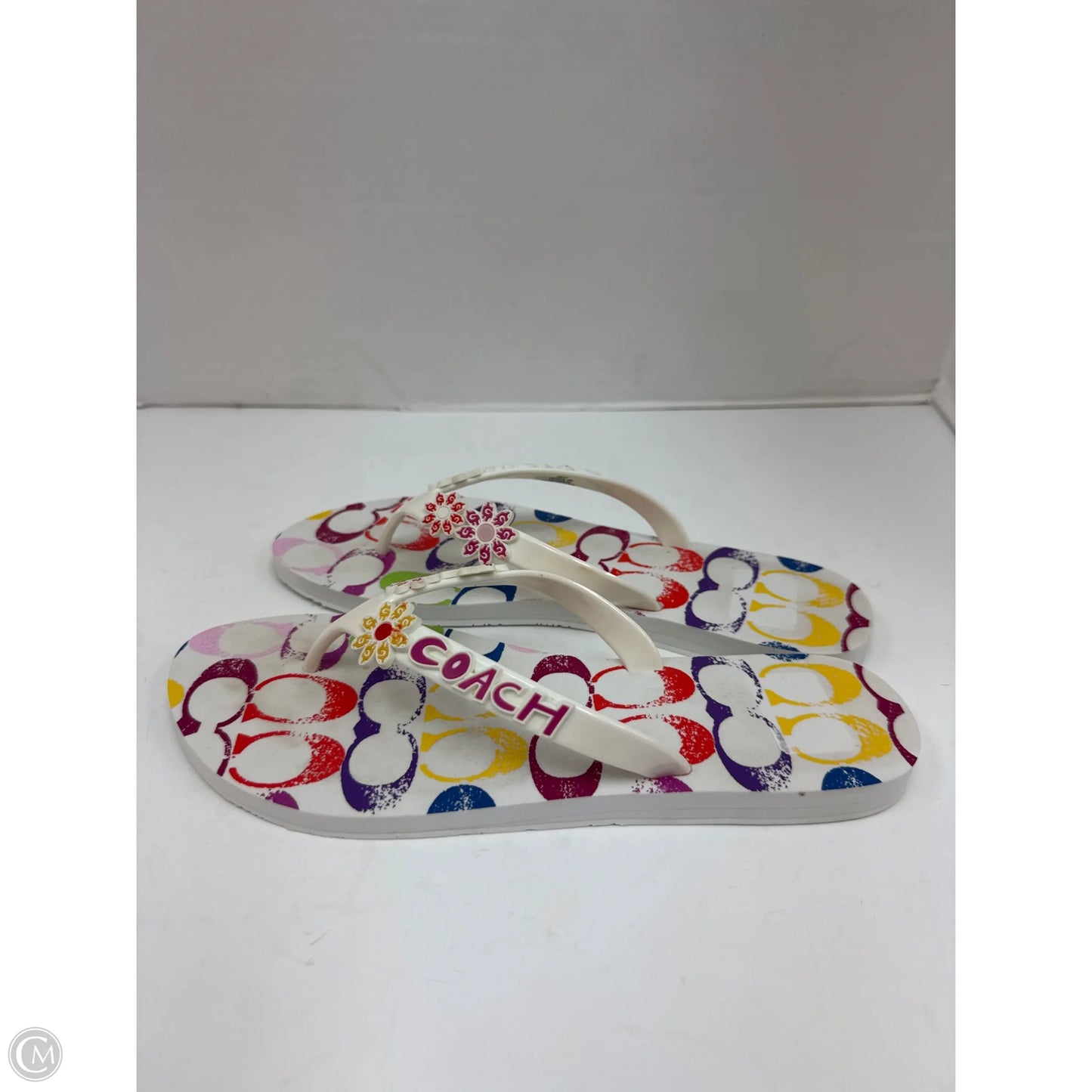 Sandals Designer By Coach In Multi-colored, Size: 8