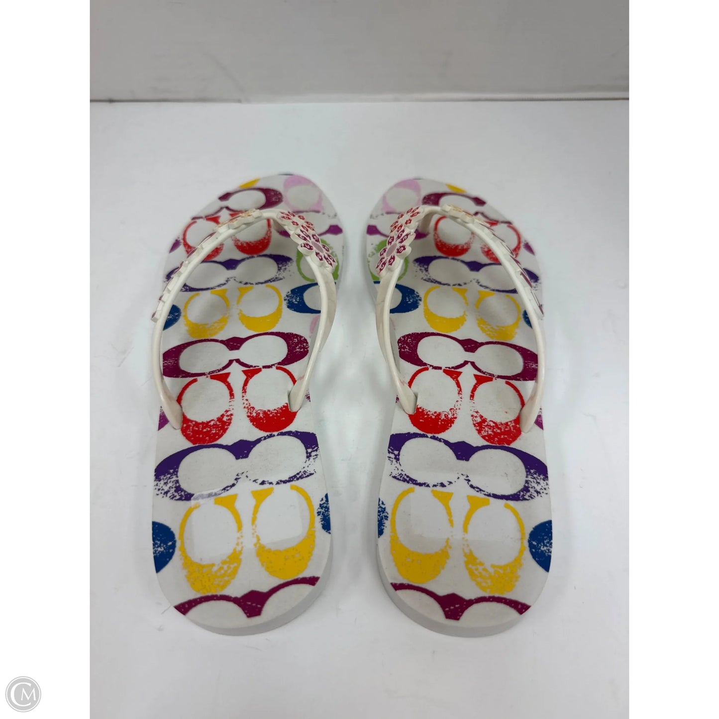 Sandals Designer By Coach In Multi-colored, Size: 8