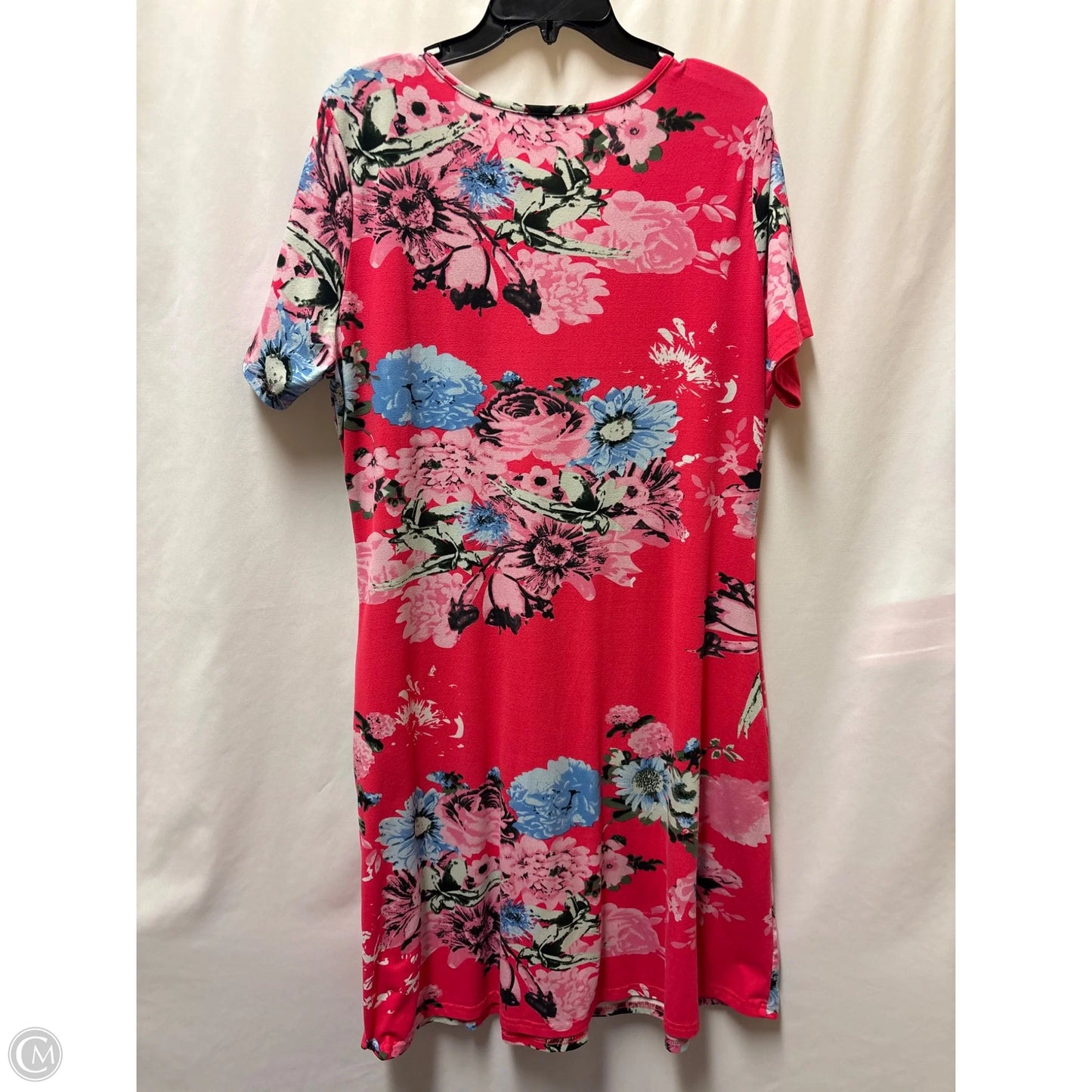 Dress Casual Midi By Clothes Mentor In Pink, Size: 1x