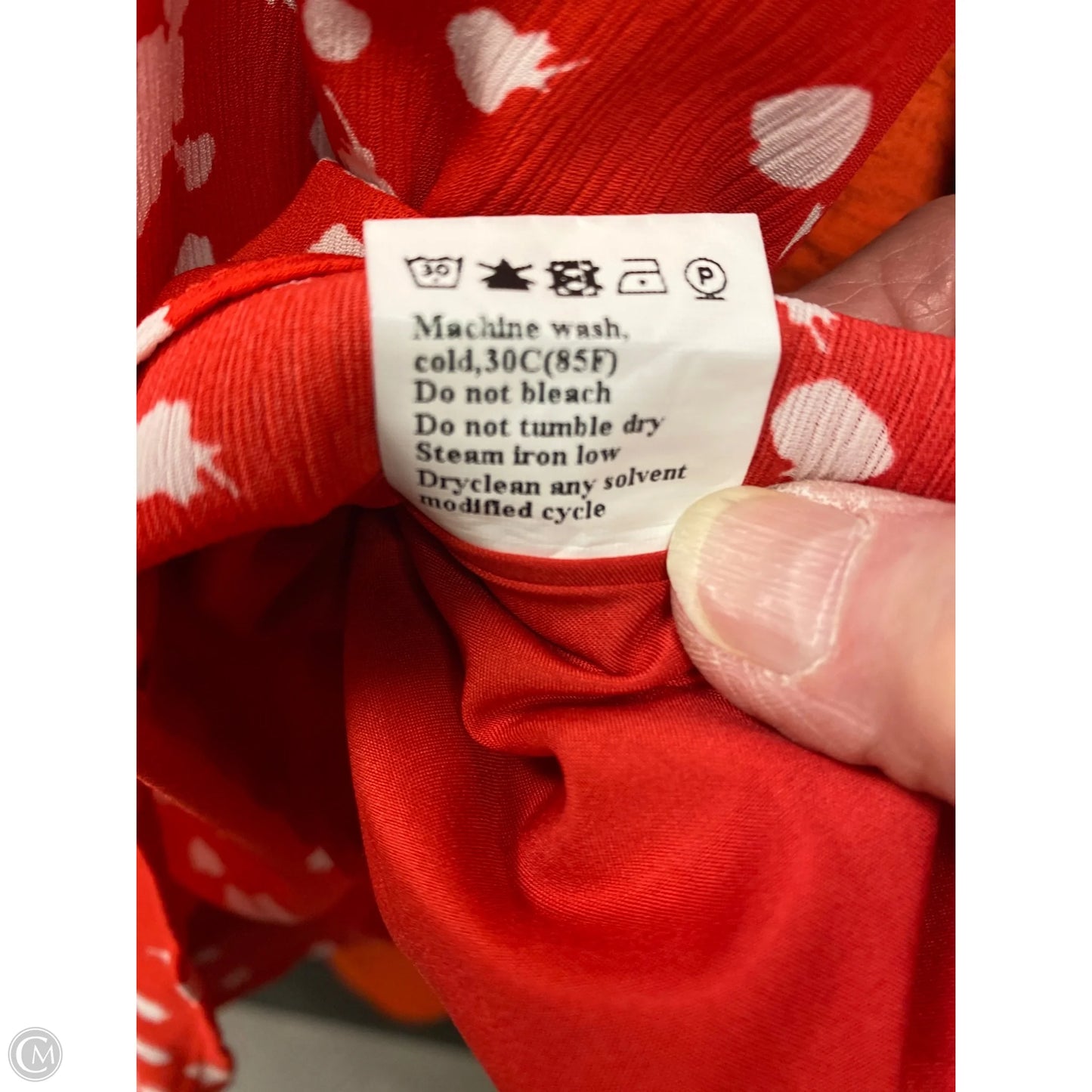 Top Long Sleeve By Clothes Mentor In Red, Size: L