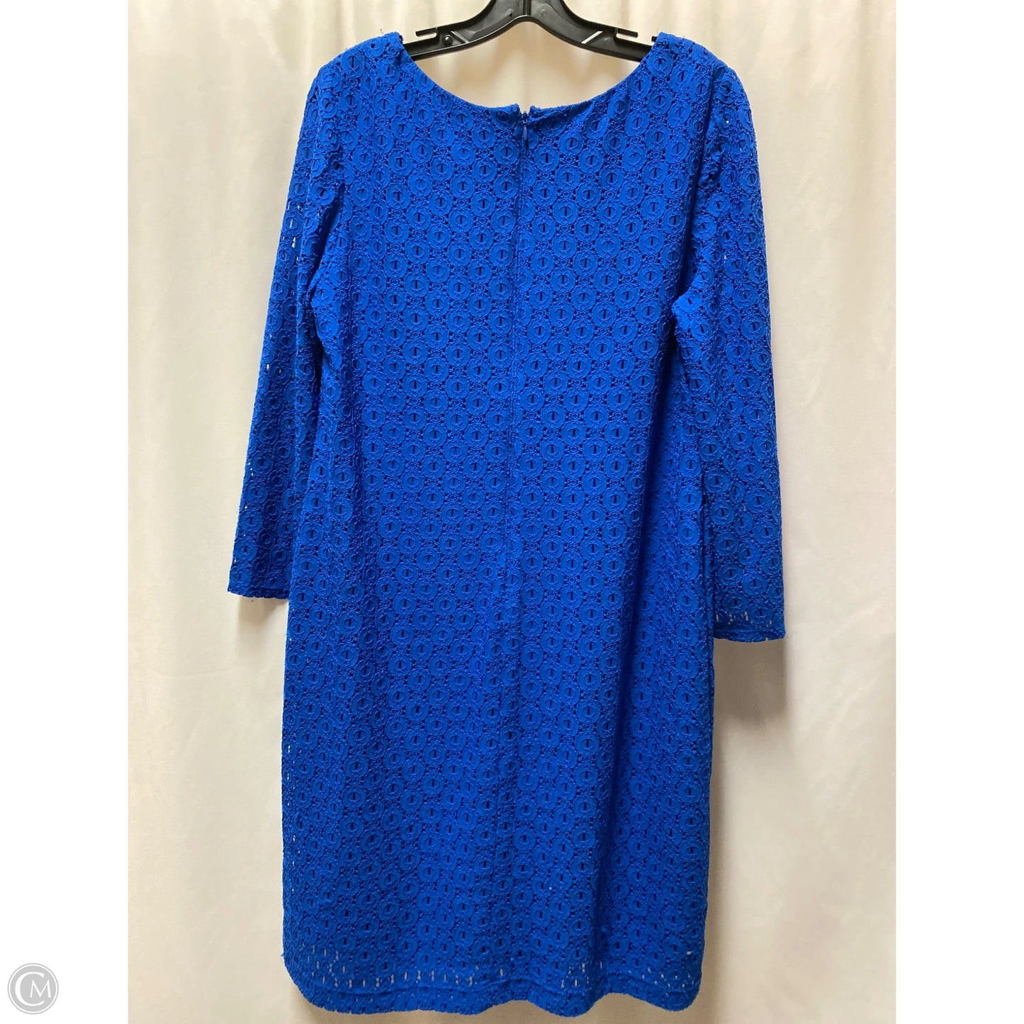 Dress Casual Midi By Chicos In Blue, Size: L
