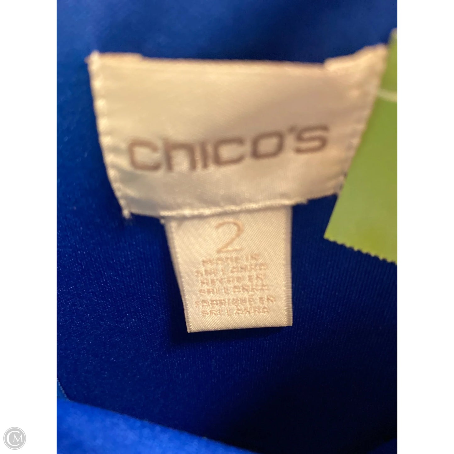 Dress Casual Midi By Chicos In Blue, Size: L