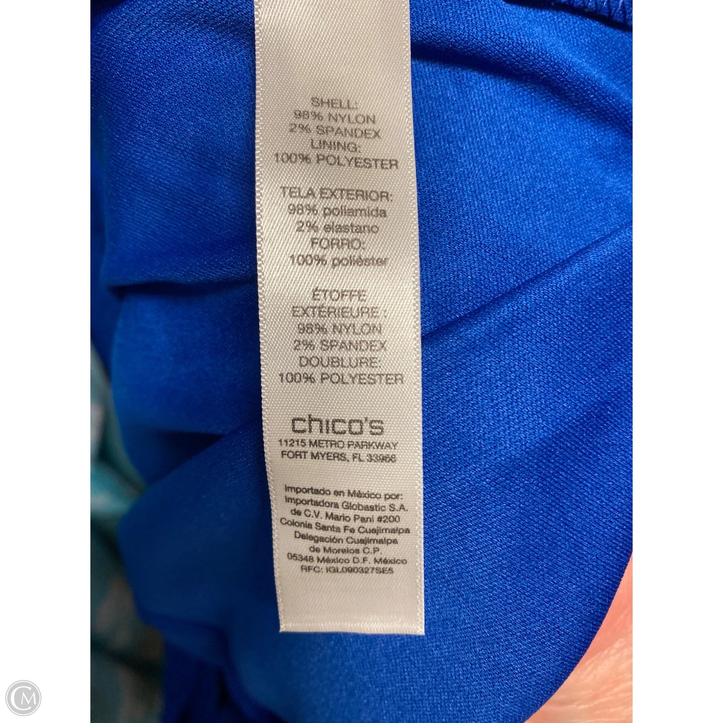 Dress Casual Midi By Chicos In Blue, Size: L