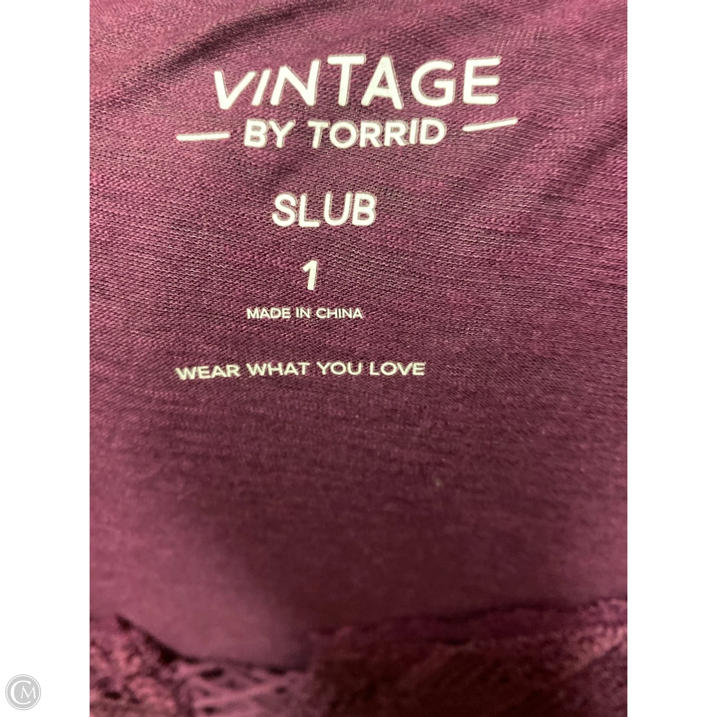 Top Long Sleeve By Torrid In Purple, Size: 1x