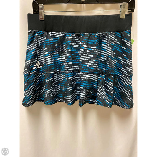 Athletic Skort By Adidas In Blue, Size: M
