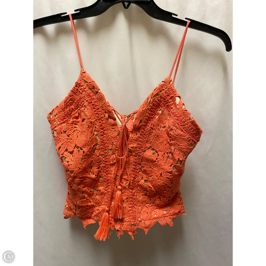 Top Sleeveless By Clothes Mentor In Coral, Size: S