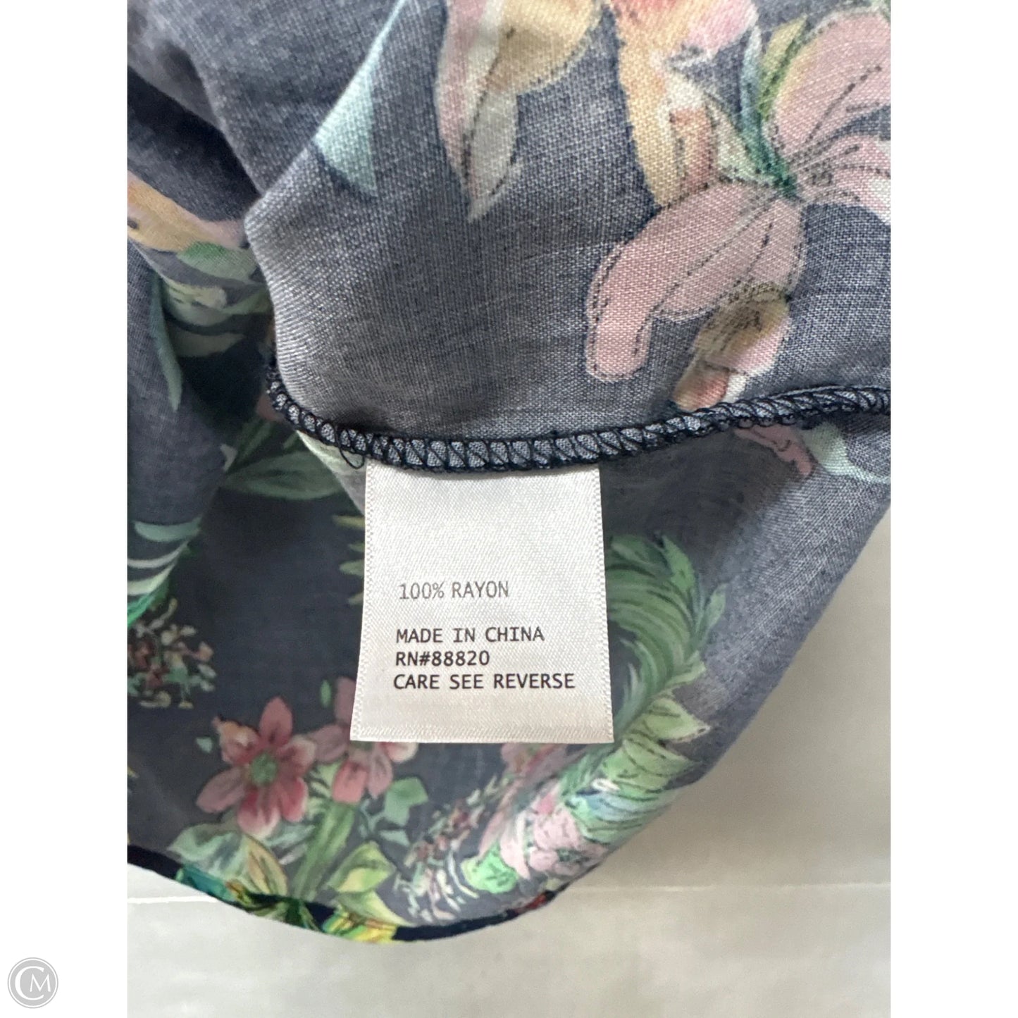 Top Short Sleeve By Anne Carson In Blue, Size: S