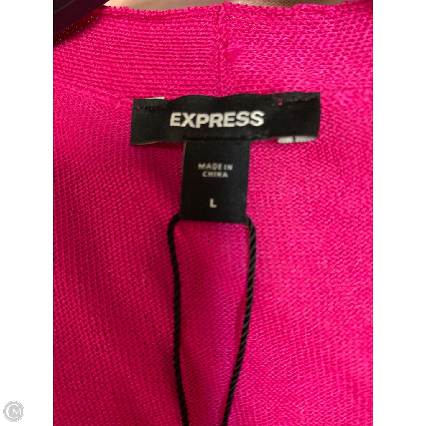 Cardigan By Express In Pink, Size: L