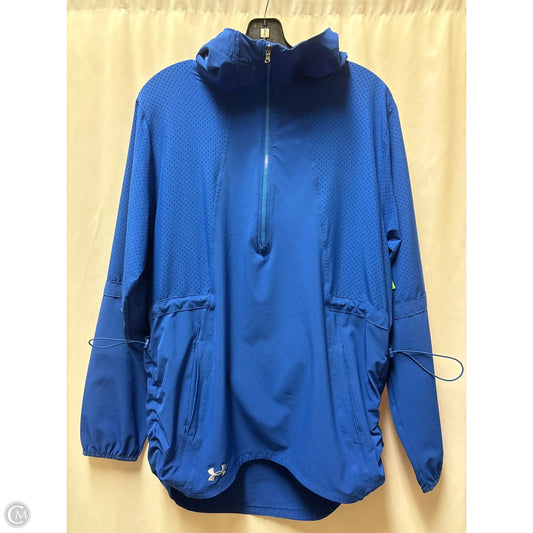 Athletic Jacket By Under Armour In Blue, Size: S