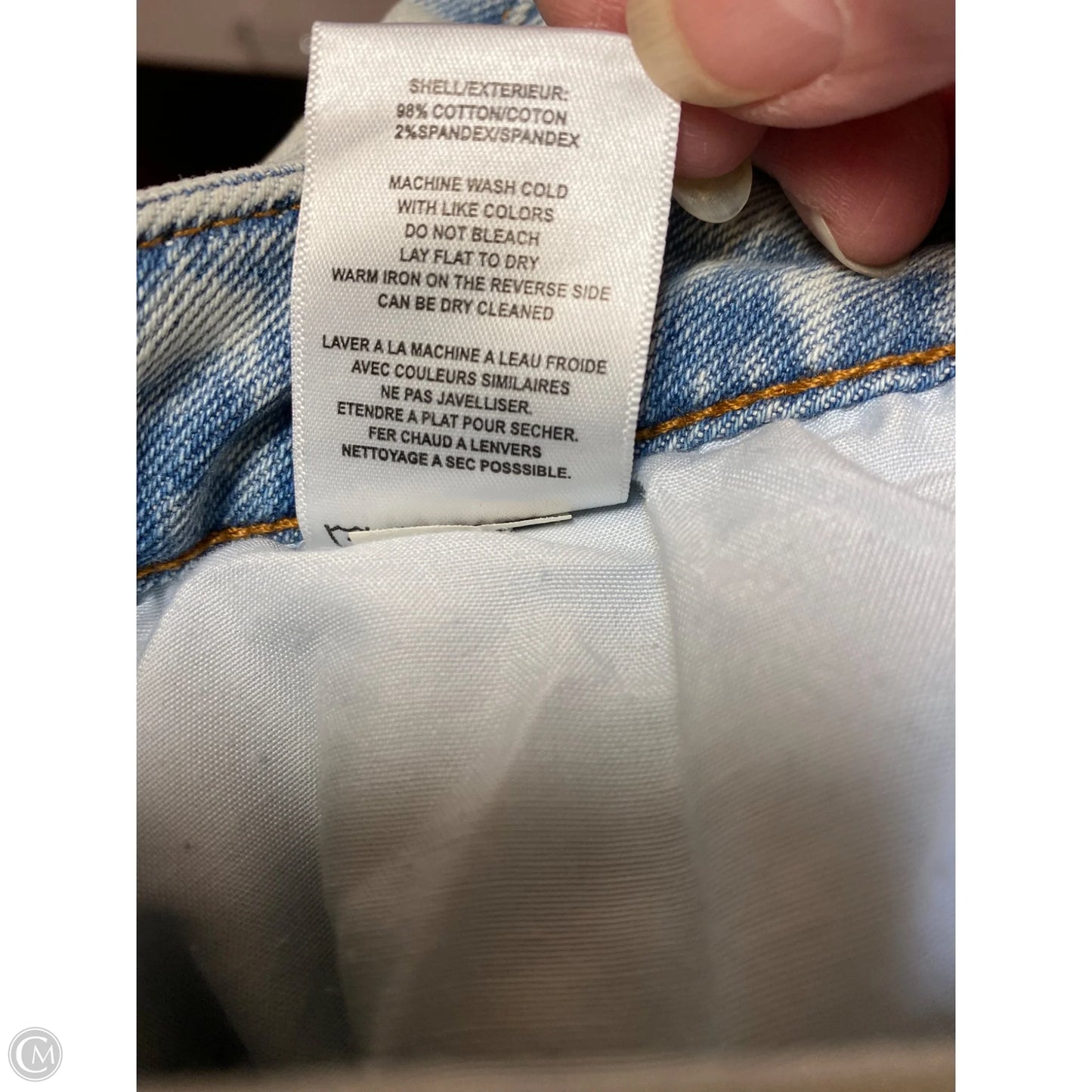 Jeans Straight By Vigoss In Blue Denim, Size: 12