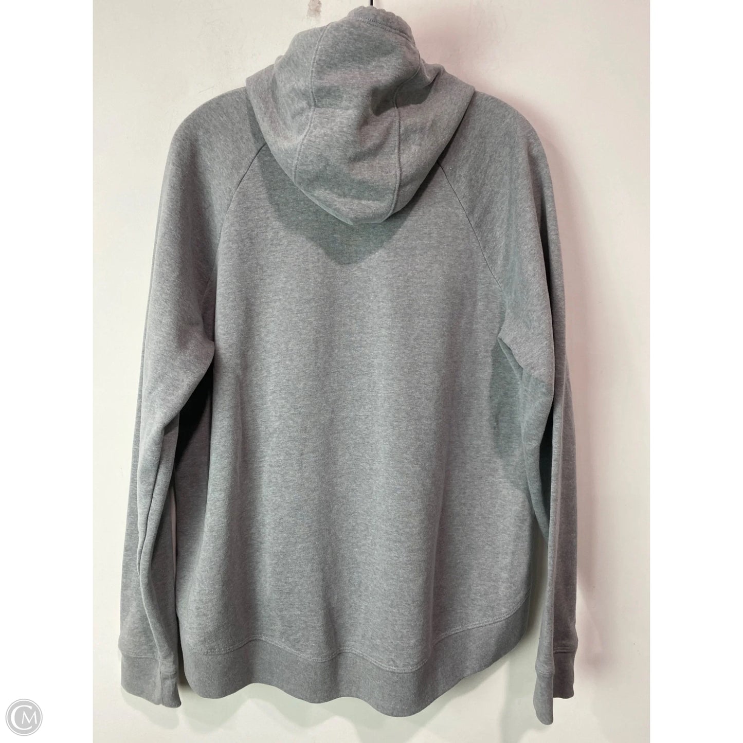 Sweatshirt Hoodie By Under Armour In Grey, Size: L