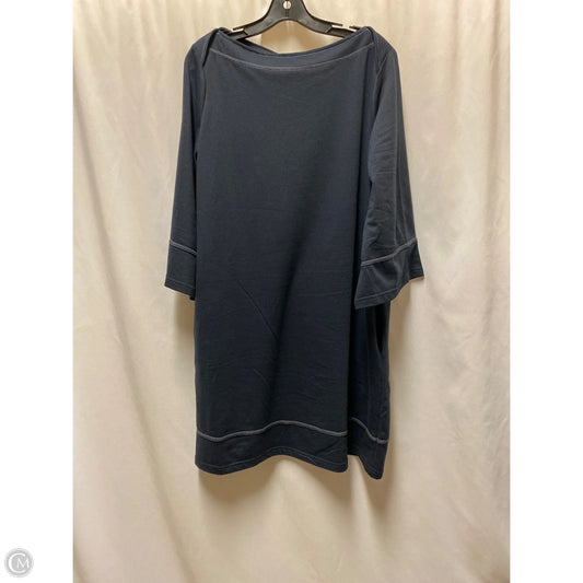Dress Casual Midi By Suzanne Betro In Navy, Size: Xl