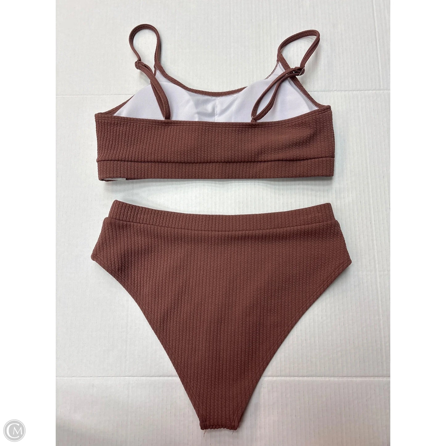 Swimsuit 2pc By Clothes Mentor In Brown, Size: L