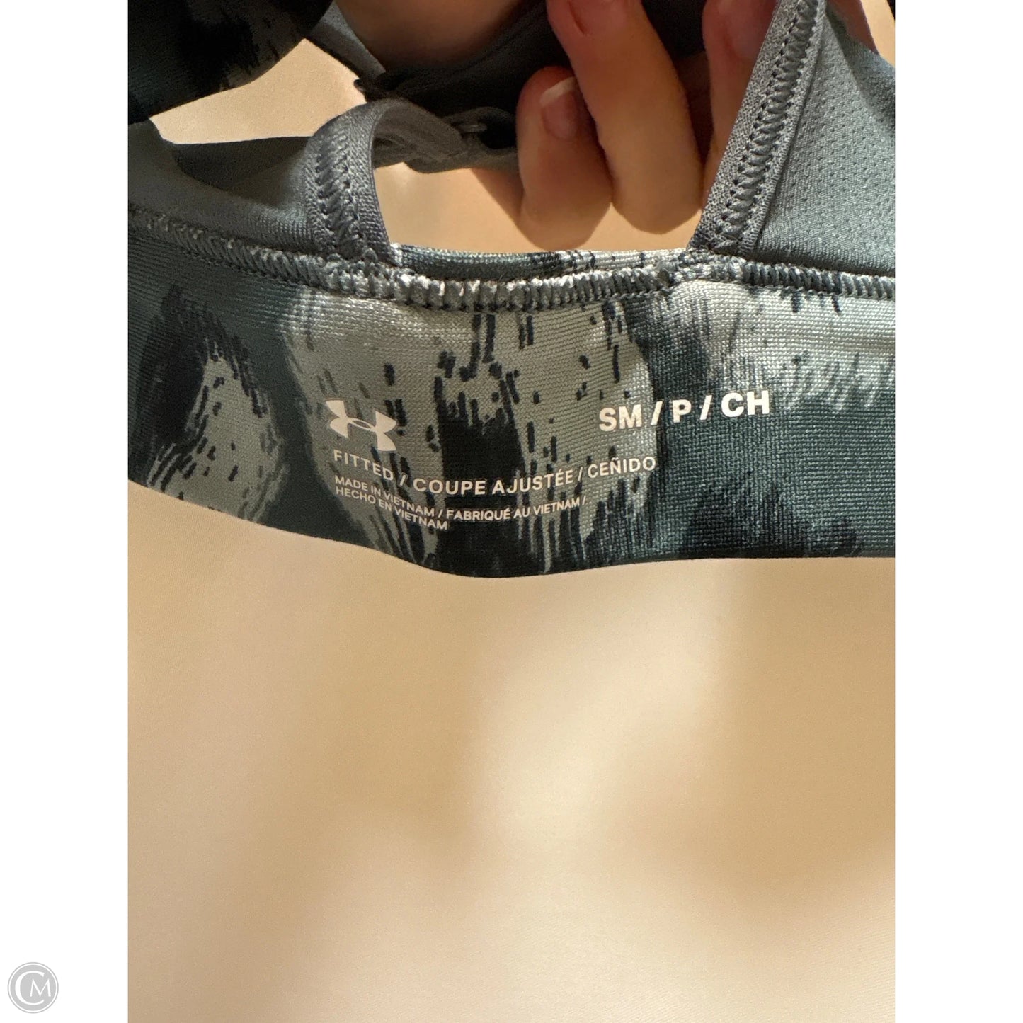 Athletic Bra By Under Armour In Grey, Size: S