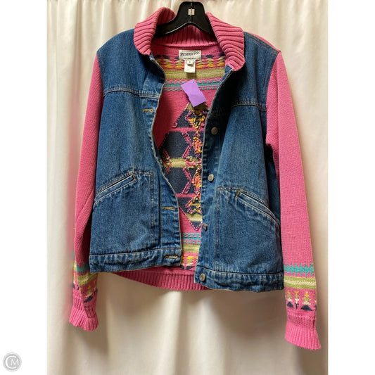 Jacket Denim By Pendleton In Pink, Size: S