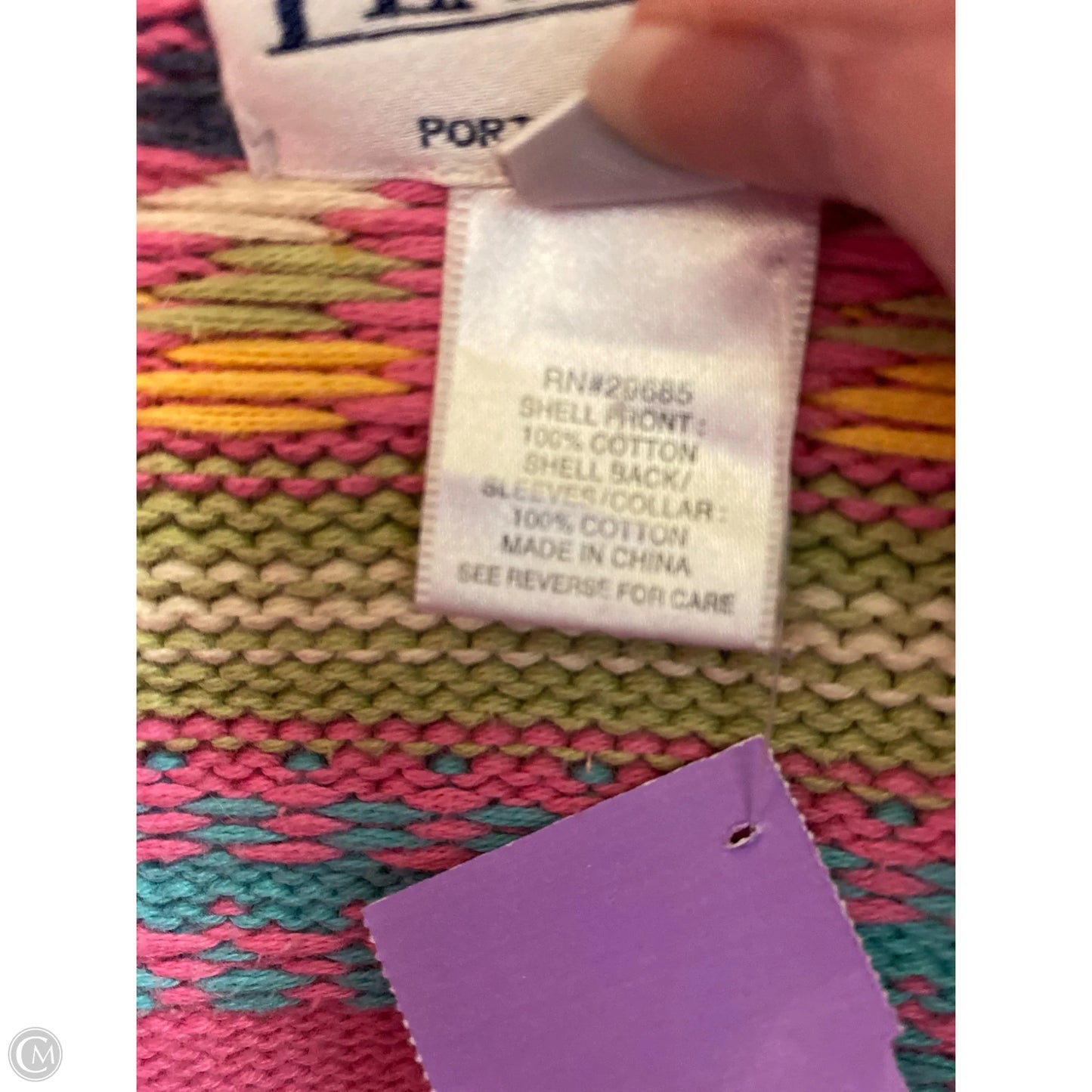 Jacket Denim By Pendleton In Pink, Size: S