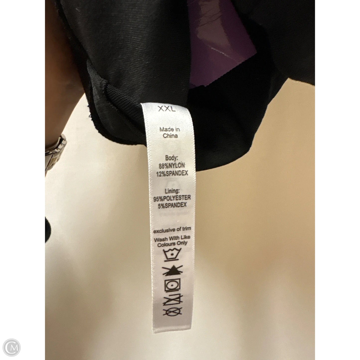 Athletic Bra By Clothes Mentor In Black, Size: Xxl