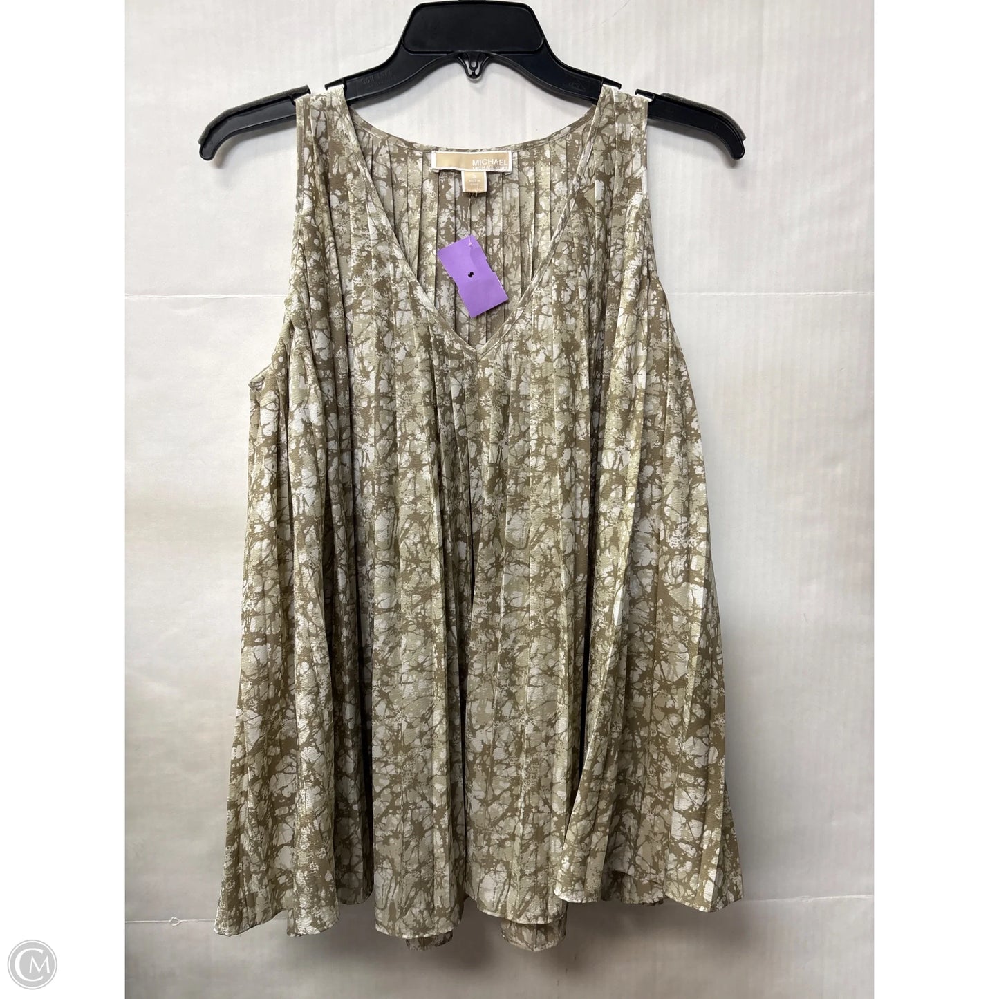 Top Long Sleeve By Michael By Michael Kors In Taupe, Size: S