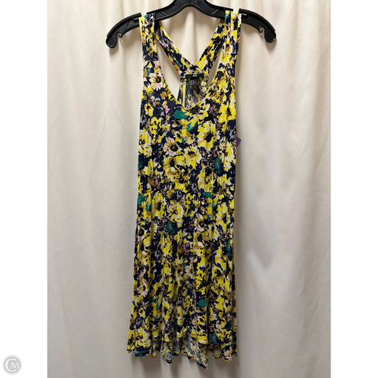 Dress Casual Midi By H&m In Yellow, Size: Xs