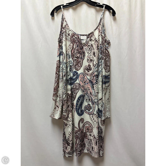 Dress Casual Midi By Cato In Maroon, Size: 1x