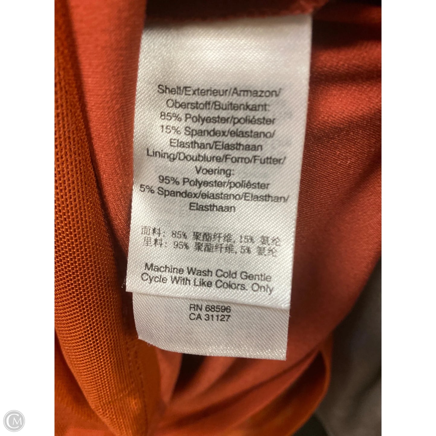 Top Long Sleeve By Dkny In Copper, Size: L