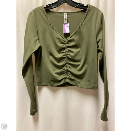 Athletic Top Long Sleeve Crewneck By All In Motion In Green, Size: L