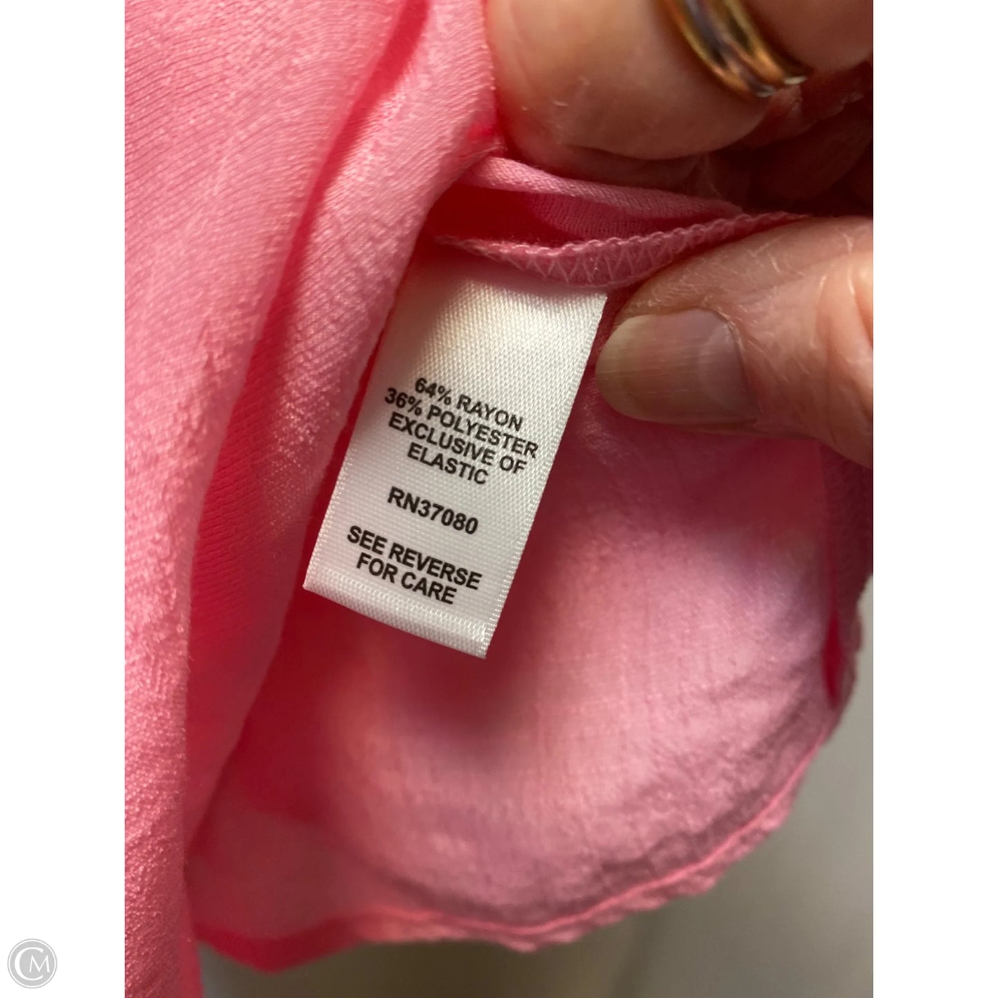 Top Short Sleeve By Cato In Pink, Size: 3x