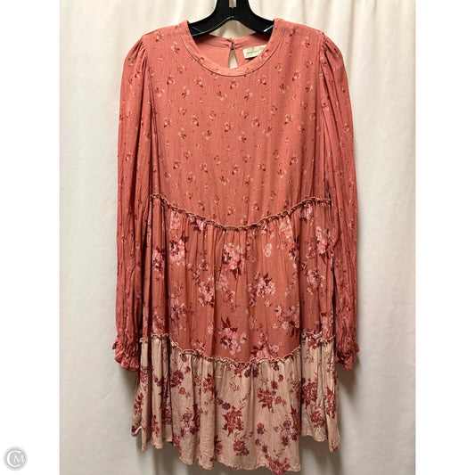 Dress Casual Midi By Clothes Mentor In Pink, Size: M