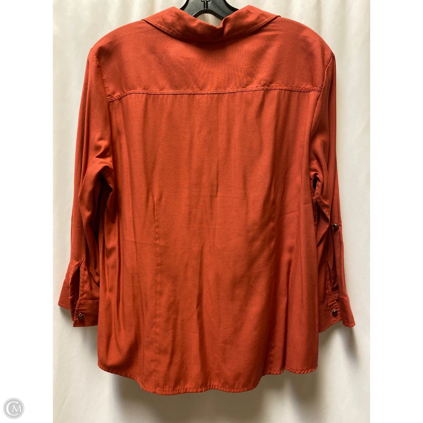 Top Long Sleeve By Clothes Mentor In Maroon, Size: L