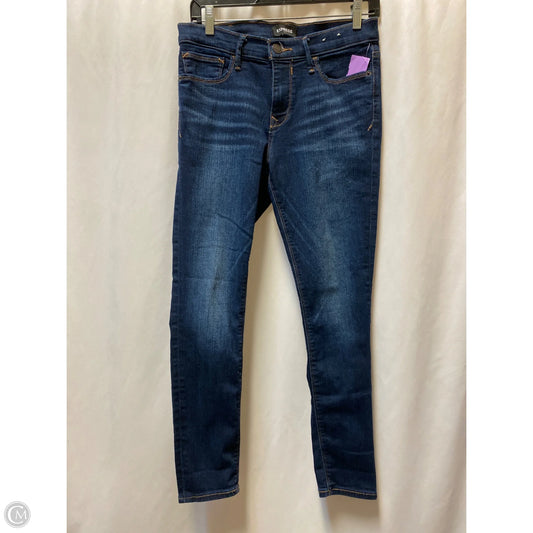 Jeans Skinny By Express In Blue Denim, Size: 6