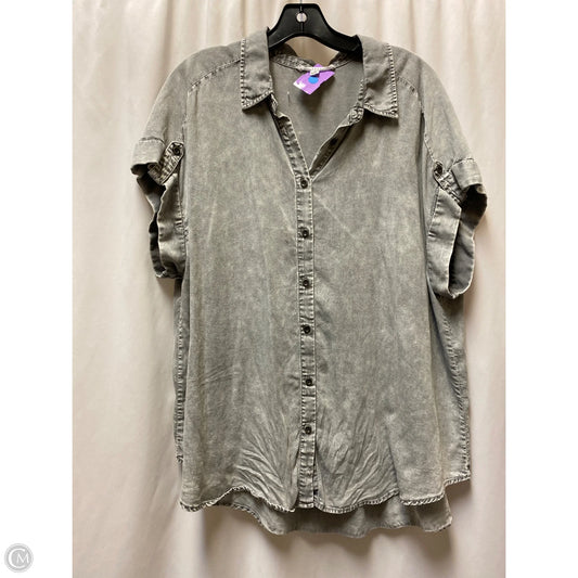 Top Long Sleeve By Jane And Delancey In Grey, Size: 1x